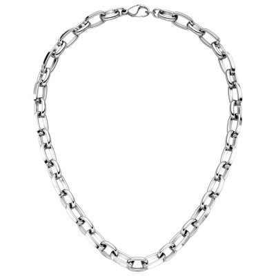 Halskette Kette Edelstahl 48 cm Karabiner