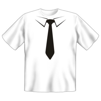 Fun T-Shirt Krawatte schwarz