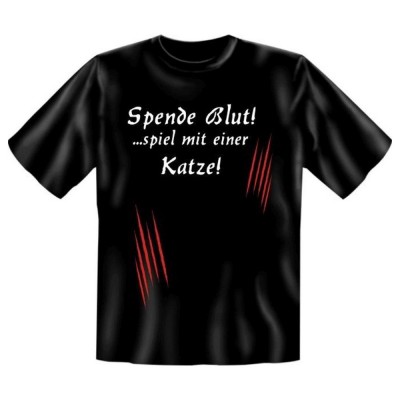 Fun T-Shirt Spende Blut