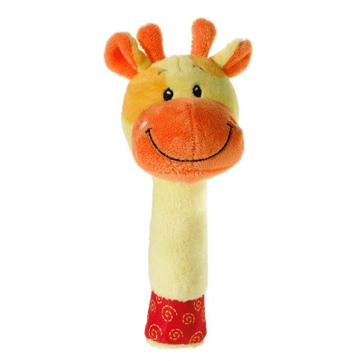 Mes Amis Baby Spielzeug Squeechie Rassel Giraffe  17cm