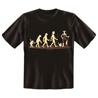 Fun T-Shirt Evolution zum Gärtner