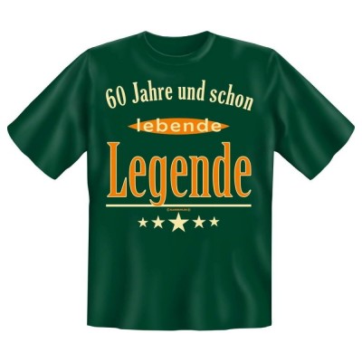 Fun T-Shirt lebende Legende - 60 Jahre