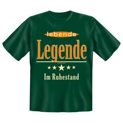 Fun T-Shirt lebende Legende - Im Ruhestand