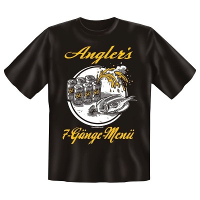 Fun T-Shirt Anglers 7 Gänge Menü
