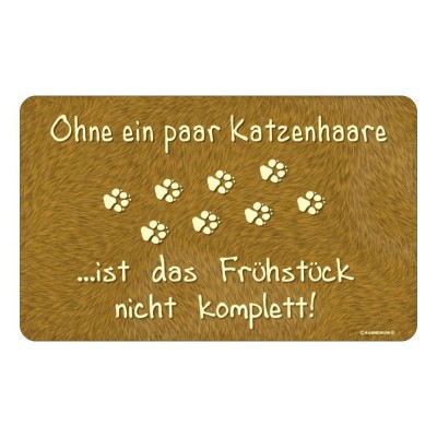 Frühstücksbrettchen Brett Brotzeit - Ohne ein paar Katzenhaare