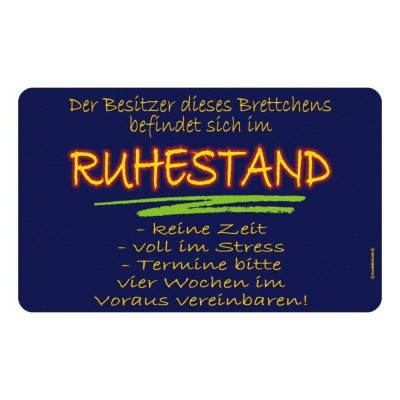 Frühstücksbrettchen Brotzeit - Besitzer ist im Ruhestand