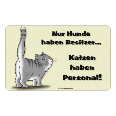 Frühstücksbrettchen Brotzeit - Hunde haben Besitzer Katzen Personal