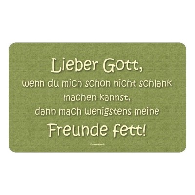 Frühstücksbrettchen Brett Brotzeit - Lieber Gott … mach meine Freunde fett
