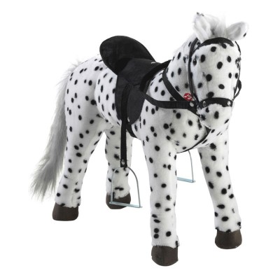 Reitpferd schwarz-weiß getupft 75cm