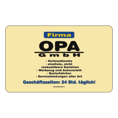 Frühstücksbrettchen Brett - Firma Opa GmbH