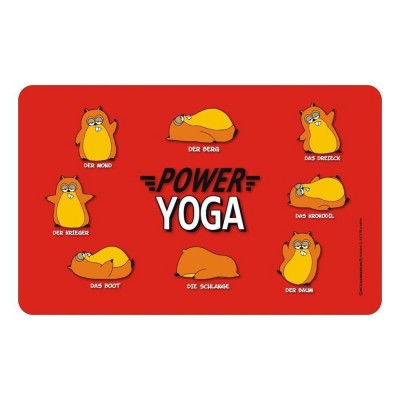 Frühstücksbrettchen Brett - Power Yoga