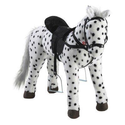 Reitpferd schwarz-weiß getupft 75cm
