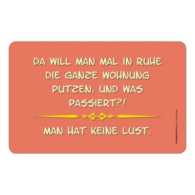 Frühstücksbrettchen Brett - Wohnung putzen