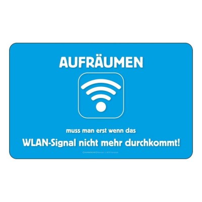 Frühstücksbrettchen Brett - Aufräumen wegen dem WLAN Signal