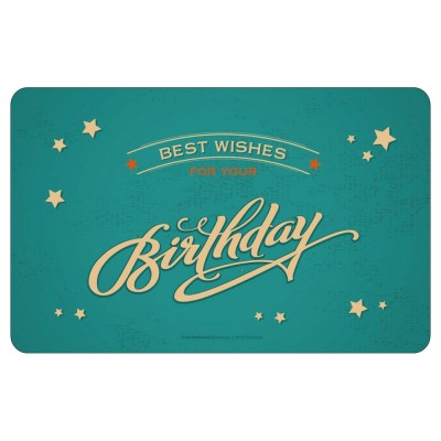 Frühstücksbrettchen Brotzeitbrettchen - best wishes birthday