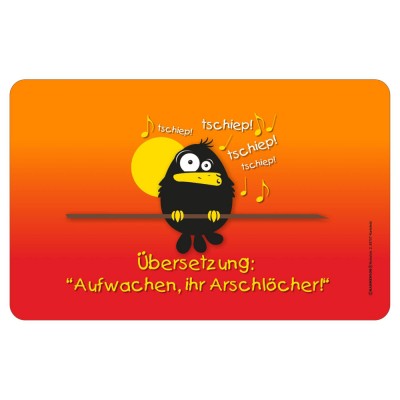 Frühstücksbrettchen Brotzeitbrettchen - Aufwachen
