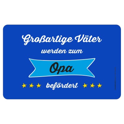 Frühstücksbrettchen Brotzeitbrettchen - Großartige Väter