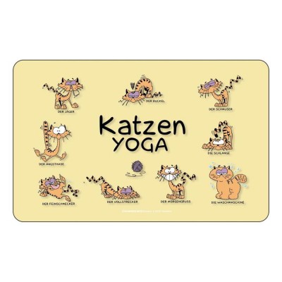 Frühstücksbrettchen Brett - Katzenyoga