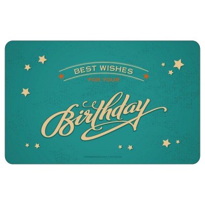 Frühstücksbrettchen Brotzeitbrettchen - best wishes birthday
