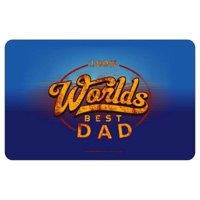 Frühstücksbrettchen Brotzeitbrettchen - 100% worlds best Dad