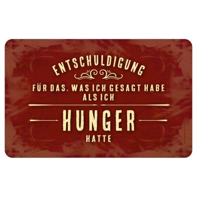 Frühstücksbrettchen Brotzeitbrettchen - Hunger