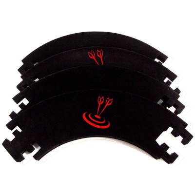 Dart Catchring schwarz, 4 Segmente