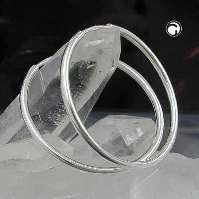 Creolen Ohrringe 30mm 925 Sterlingsilber