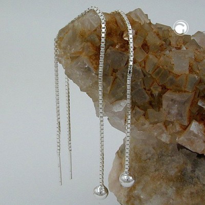 Durchzieher Kette u. Kugel 925 Sterlingsilber