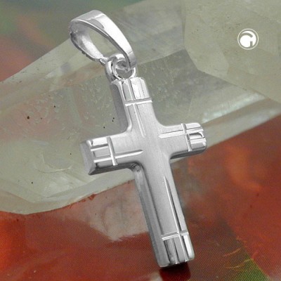 Anhänger Kreuz diamantiert 925 Sterlingsilber