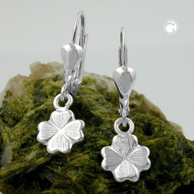 Ohrring Kleeblatt 925 Sterlingsilber