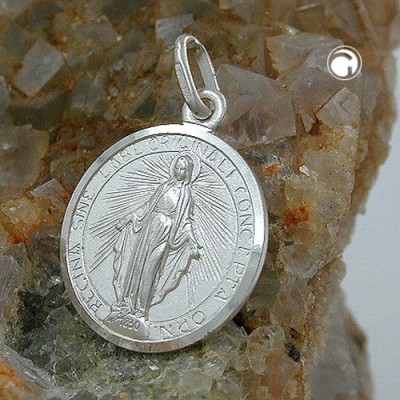 Anhänger heilige Mutter Maria 925 Sterlingsilber