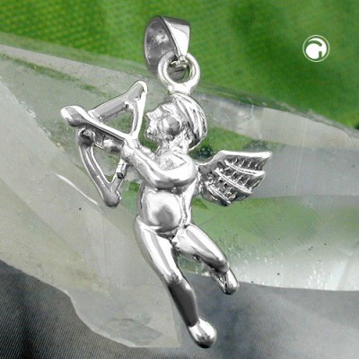 Anhänger Engel rhodiniert 925 Sterlingsilber