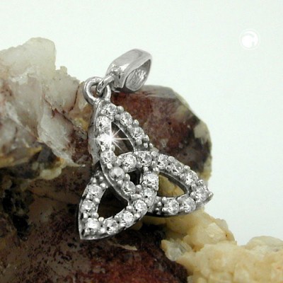 Anhänger Dreieck Zirkonia 925 Sterlingsilber