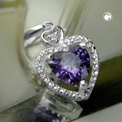 Anhänger mit Zirkonia 925 Sterlingsilber