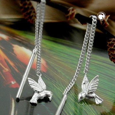 Durchzieher Vogel 925 Sterlingsilber