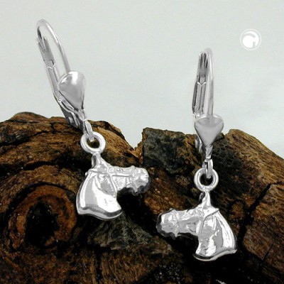 Ohrring Pferdekopf 925 Sterlingsilber