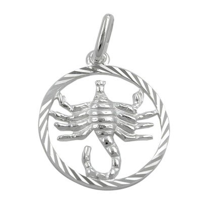 Anhänger Sternzeichen Skorpion 925 Sterlingsilber