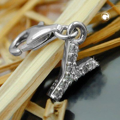 Anhänger Charm Buchstabe Y 925 Sterlingsilber