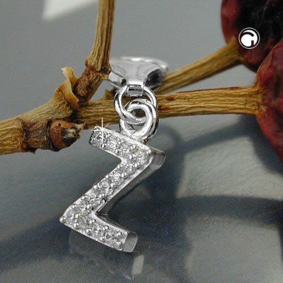 Anhänger Charm Buchstabe Z 925 Sterlingsilber