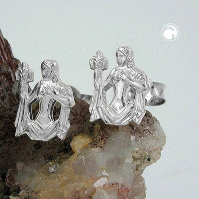 Ohrstecker Sternzeichen Jungfrau 925 Sterlingsilber
