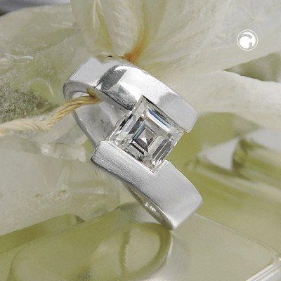 Anhänger Ring oval Zirkonia 925 Sterlingsilber