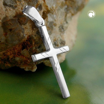 Anhänger Kreuz diamantiert 925 Sterlingsilber