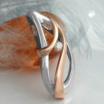 Anhänger Zirkonia rhodiniert 925 Sterlingsilber