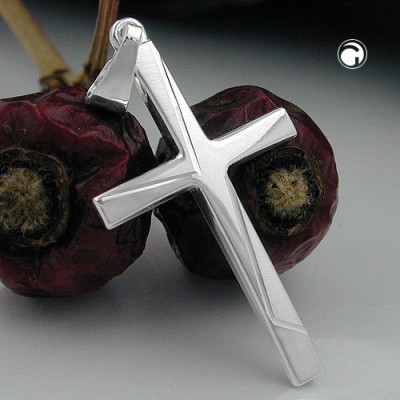 Anhänger Kreuz diamantiert 925 Sterlingsilber