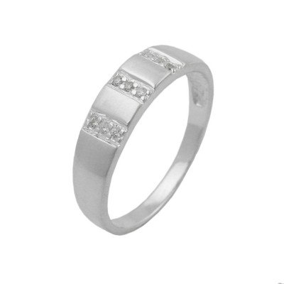 Ring kleine Zirkonia 925 Silber Größe 56