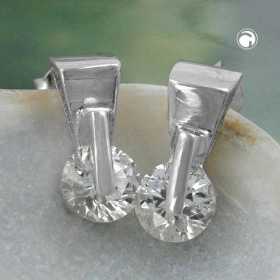 Ohrstecker mit Zirkonia Zirkonia 925 Sterlingsilber