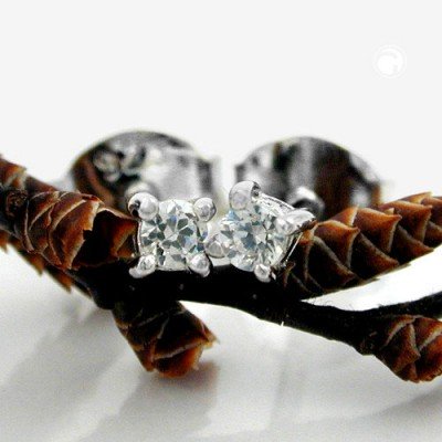 Ohrstecker Viereck Zirkonia 925 Sterlingsilber