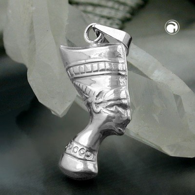 Anhänger 25mm Nofretete 925 Sterlingsilber