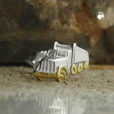 Ohrstecker Single-Truck bicolor 925 Sterlingsilber