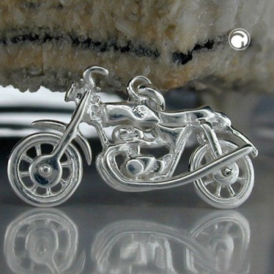 Anhänger altes Motorrad 925 Sterlingsilber